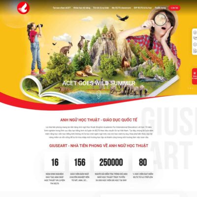 Thiết kế web trung tâm anh ngữ