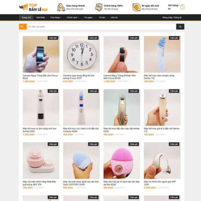 Thiết kế web bách hóa shop 02
