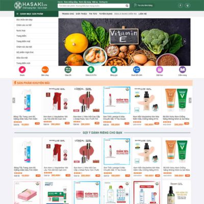 Thiết kế web bách hóa shop 03