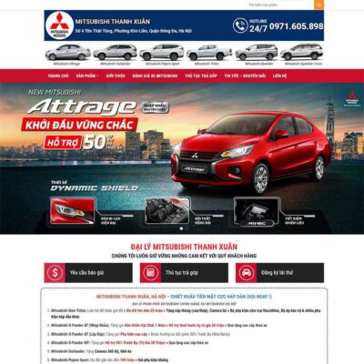 Thiết kế web bán xe ô tô