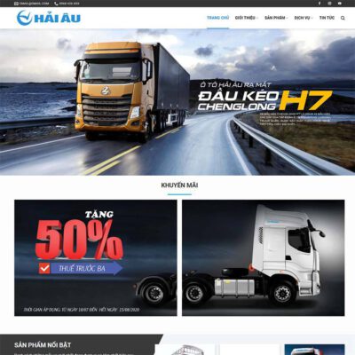 Thiết kế web bán xe tải 03