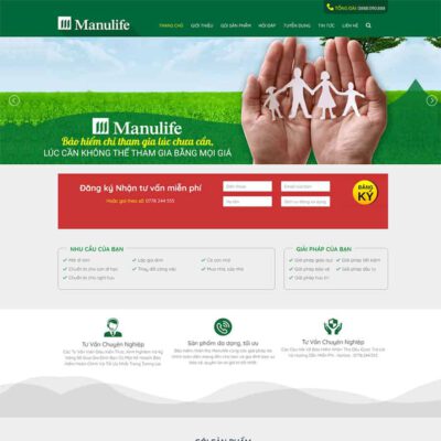 Thiết kế web bảo hiểm 02