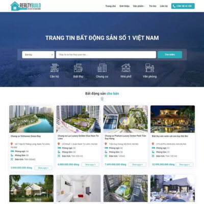 Thiết kế web bất động sản 12