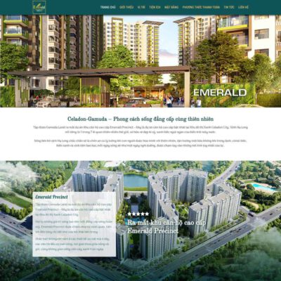 Thiết kế web landing page bất động sản 02