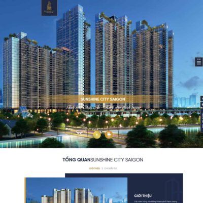 Thiết kế web giới thiệu về dự án bất động sản