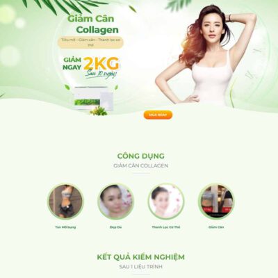 Thiết kế web Landing page bột giảm cân
