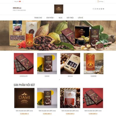 Thiết kế web bán cafe 02