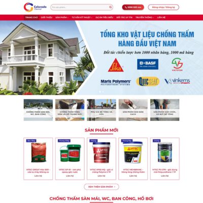 Thiết kế web cung cấp sơn chống thấm