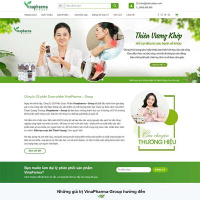 Thiết kế web công ty dược phẩm