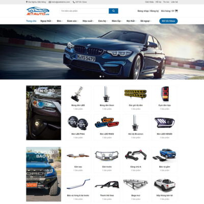 Thiết kế web đồ chơi xe hơi 02