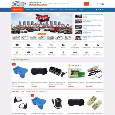 Thiết kế web bán đồ chơi xe hơi 01
