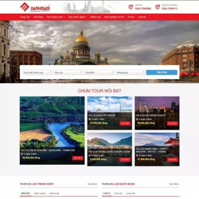 Thiết kế web du lịch cao cấp 08