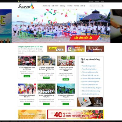 Thiết kế web công ty tổ chức sự kiện 03