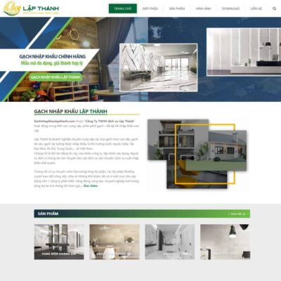Thiết kế web bán gạch nhập khẩu