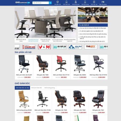 Thiết kế web bán ghế văn phòng