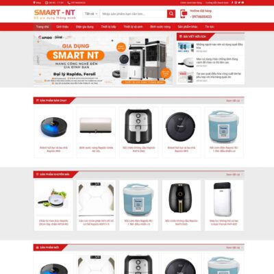 Thiết kế web bán thiết bị gia dụng, đồ điện