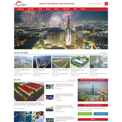 Thiết kế web giới thiệu công ty xây dựng