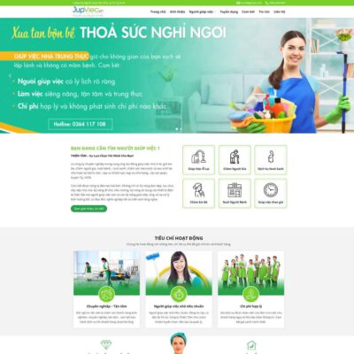 Thiết kế web dịch vụ giúp việc nhà