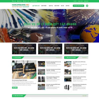 Thiết kế web dịch vụ hàn cáp quang