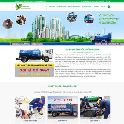 Thiết kế web hút hầm cầu