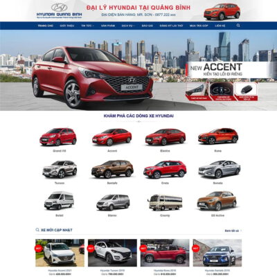 Thiết kế web bán xe Hyundai 03