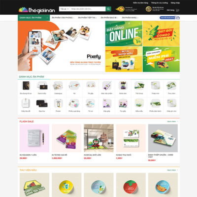 Thiết kế web công ty in ấn 06