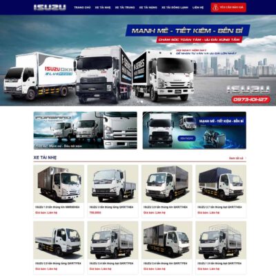 Thiết kế web bán xe tải