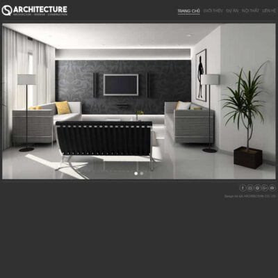 Thiết kế web công ty kiến trúc, nội thất