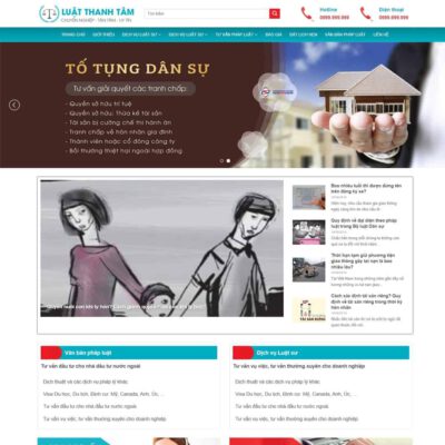 Thiết kế web công ty luật