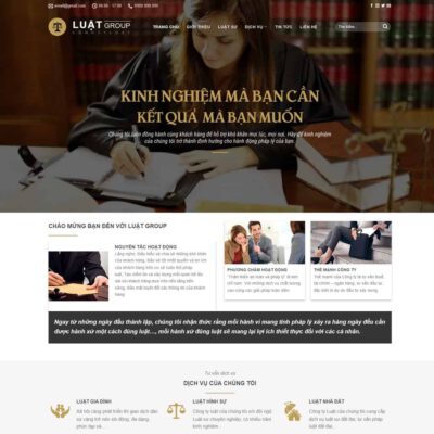 Thiết kế web công ty Luật 02