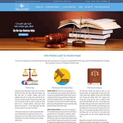 Thiết kế web công ty Luật 03