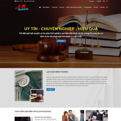 Thiết kế web luật sư 04