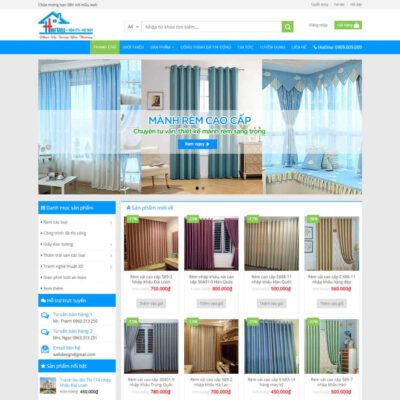 Thiết kế web cửa hàng bán mành rèm
