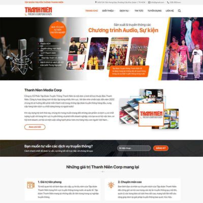 Thiết kế web Media, truyền thông, báo chí