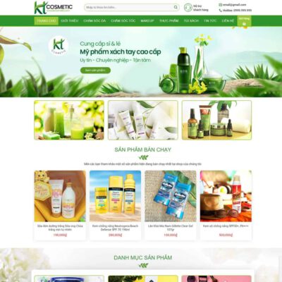 Thiết kế web Shop mỹ phẩm 06