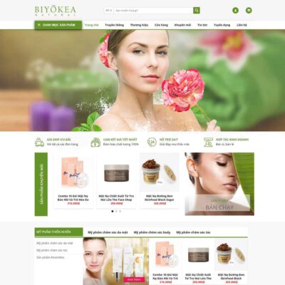 Thiết kế web Shop mỹ phẩm 07