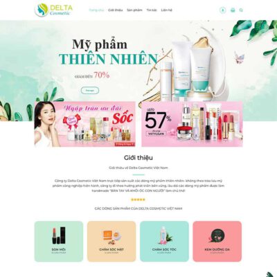 Thiết kế web mỹ phẩm 09