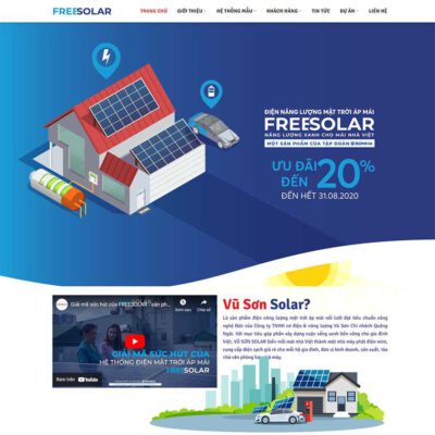 Thiết kế web điện mặt trời