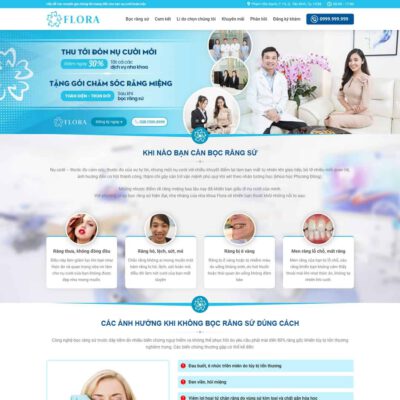 Thiết kế web lading page nha khoa 02