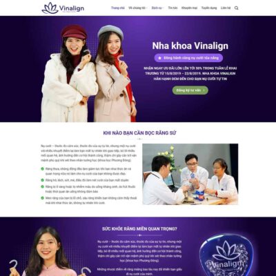 Thiết kế web dịch vụ Nha Khoa 03