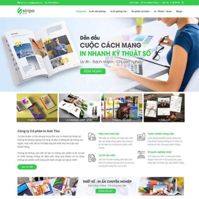Thiết kế web dịch vụ in ấn, thiết kế 04