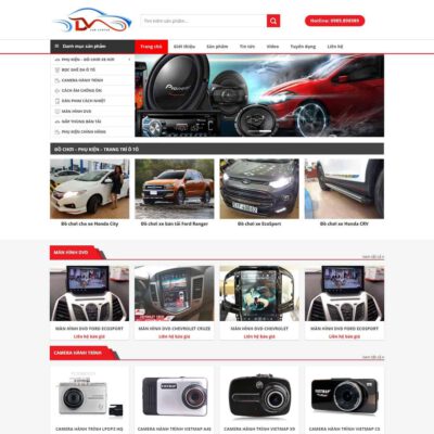 Thiết kế web bán phụ kiện, đồ chơi ô tô