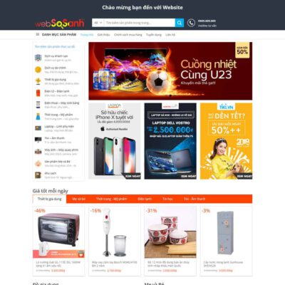 Thiết kế web cửa hàng thiết bị gia dụng