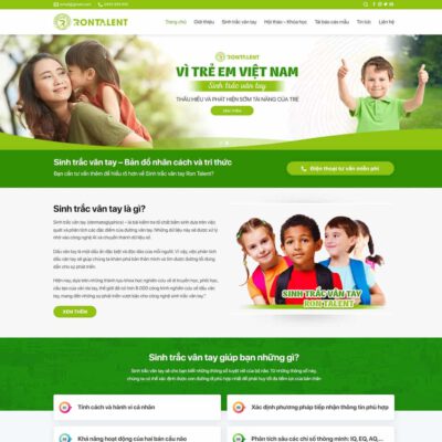 Thiết kế web dịch vụ sinh trắc vân tay
