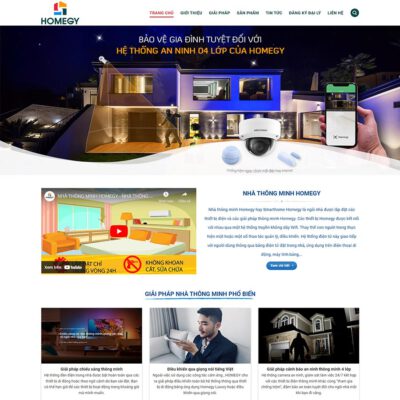 Thiết kế web nhà thông minh, smarthome 01