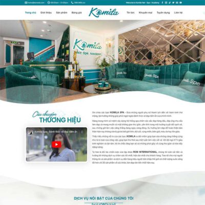 Thiết kế web Spa, làm đẹp 07