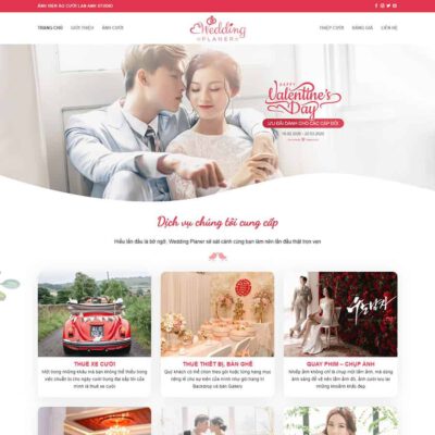 Thiết kế web dịch vụ studio, chụp ảnh cưới 03
