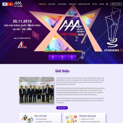 Thiết kế web công ty tổ chức sự kiện