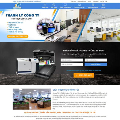 Thiết kế web thu mua, thanh lý đồ cũ 04