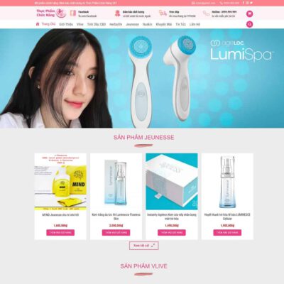 Thiết kế web Mỹ phẩm, Làm đẹp